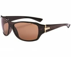 Optic Nerve ONE Athena Polarized Sunglasses (Shiny Driftwood Demi) (Brown Lens)