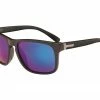 Optic Nerve ONE Ziggy Sunglasses (Matte Black) (Smoke Green Mirror Lens)