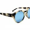 Optic Nerve ONE Rizzo Polarized Sunglasses (Matte Beige Marble) (Smoke Ice Blue Mirror Lens)