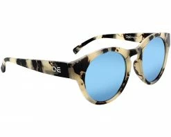 Optic Nerve ONE Rizzo Polarized Sunglasses (Matte Beige Marble) (Smoke Ice Blue Mirror Lens)