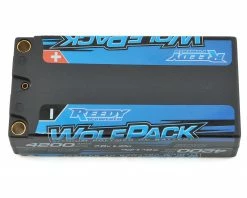 Reedy WolfPack HV 2S Hard Case LiPo 50C Shorty Battery Pack (7.6V/4200mAh) w/5mm Bullets