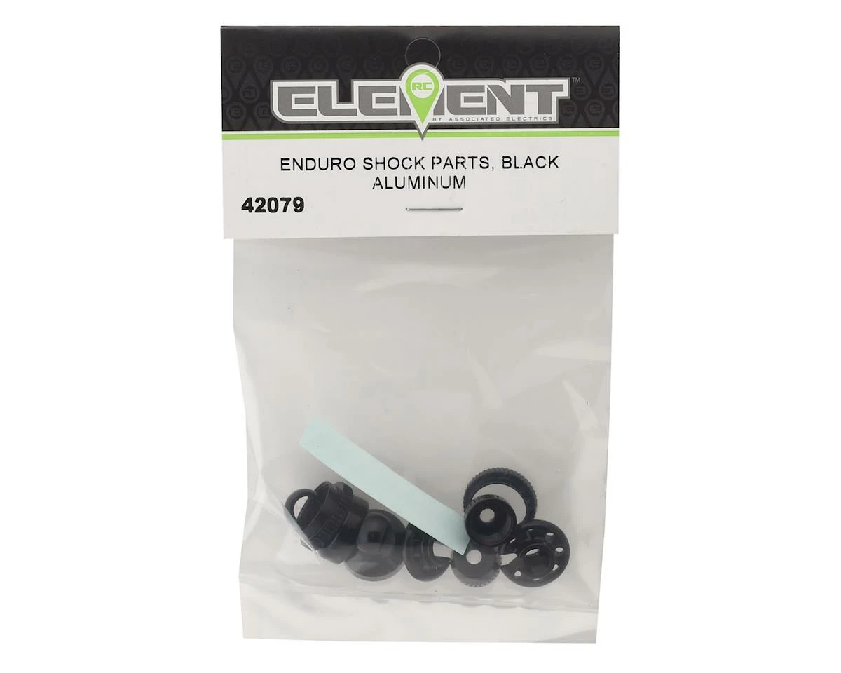 Element RC Enduro Aluminum Shock Parts (Black) 2 Element RC Enduro Aluminum Shock Parts (Black) - Image 2