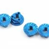 Avid RC Triad 4mm Light Weight Serrated Wheel Nut Set (4) (Blue)