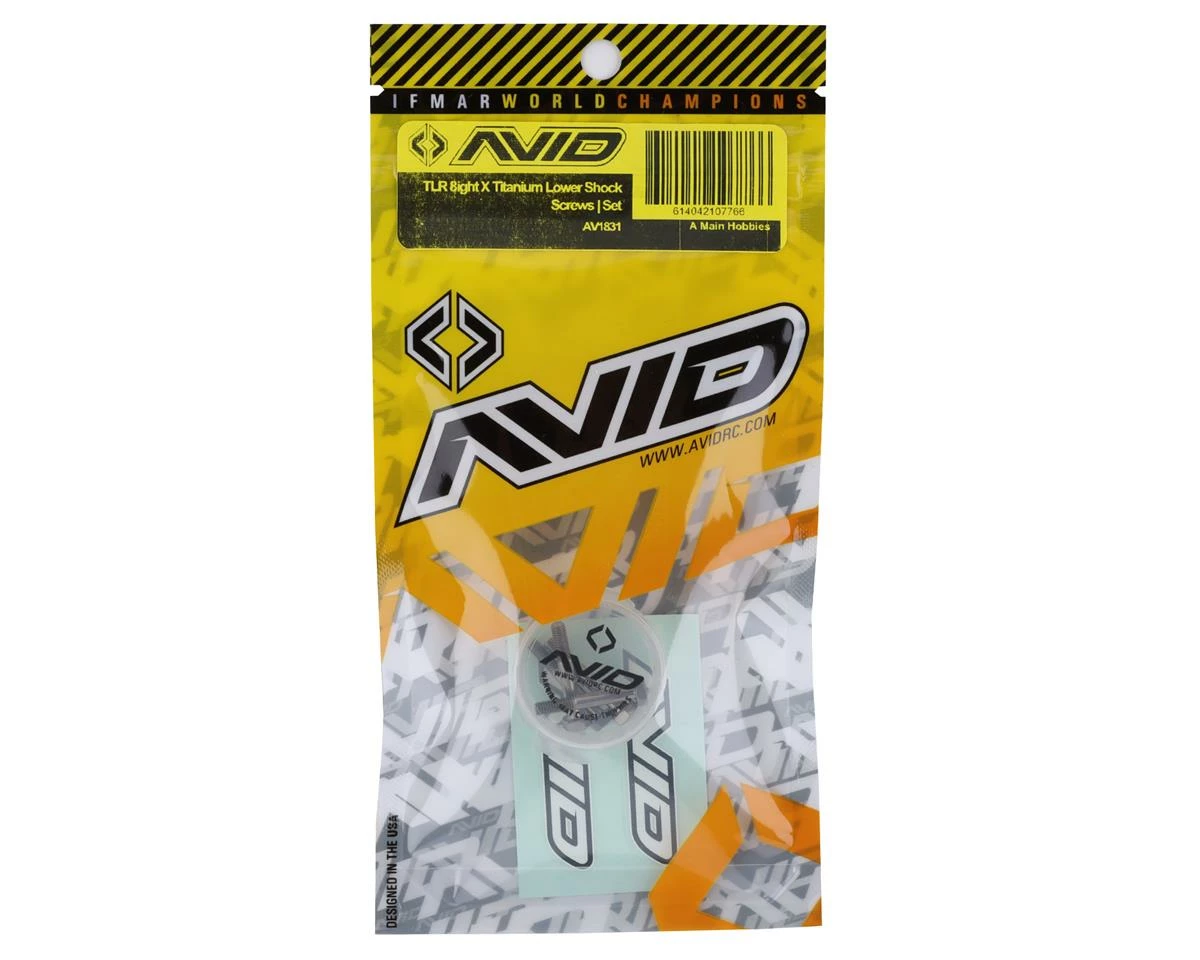 Avid RC TLR 8ight X Titanium Lower Shock Screws 2 Avid RC TLR 8ight X Titanium Lower Shock Screws - Image 2