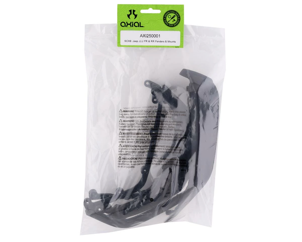 Axial SCX6 Jeep JLU Wrangler Front & Rear Fenders w/Mounts 3 Axial SCX6 Jeep JLU Wrangler Front & Rear Fenders w/Mounts - Image 3