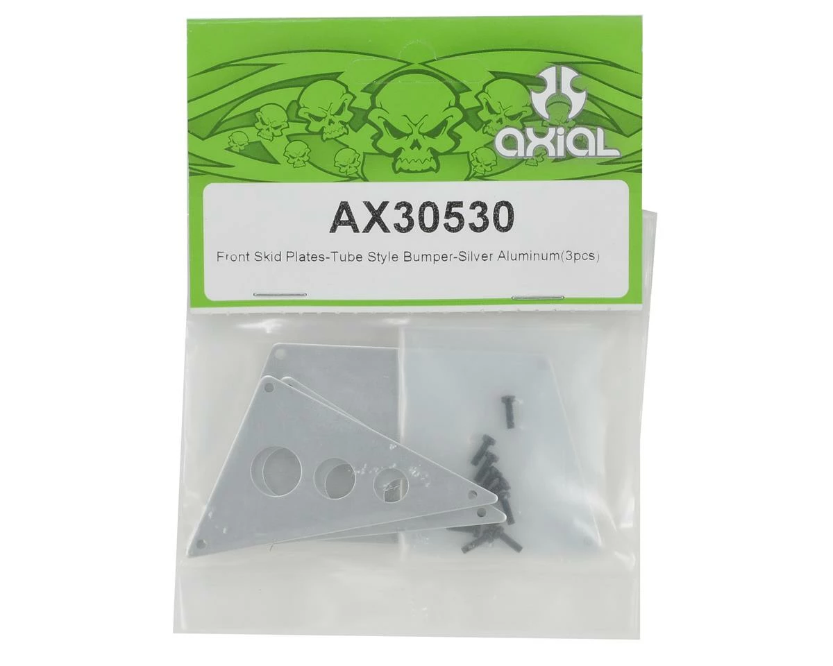 Axial Aluminum Front Skid Plate Set (Silver) (3) 2 Axial Aluminum Front Skid Plate Set (Silver) (3) - Image 2