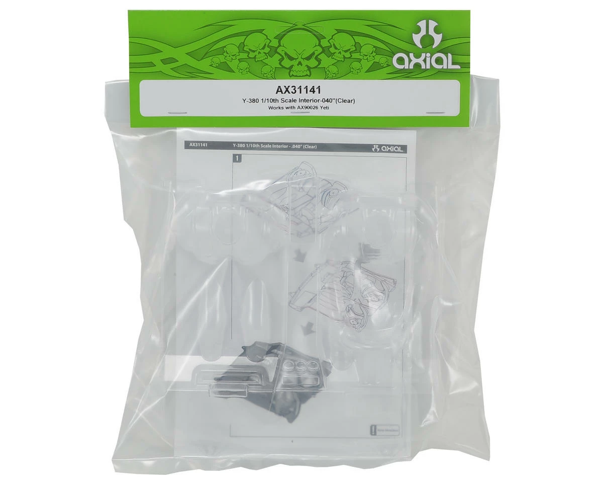 Axial .040 Yeti Y-380 Scale Interior (Clear) 2 Axial .040 Yeti Y-380 Scale Interior (Clear) - Image 2