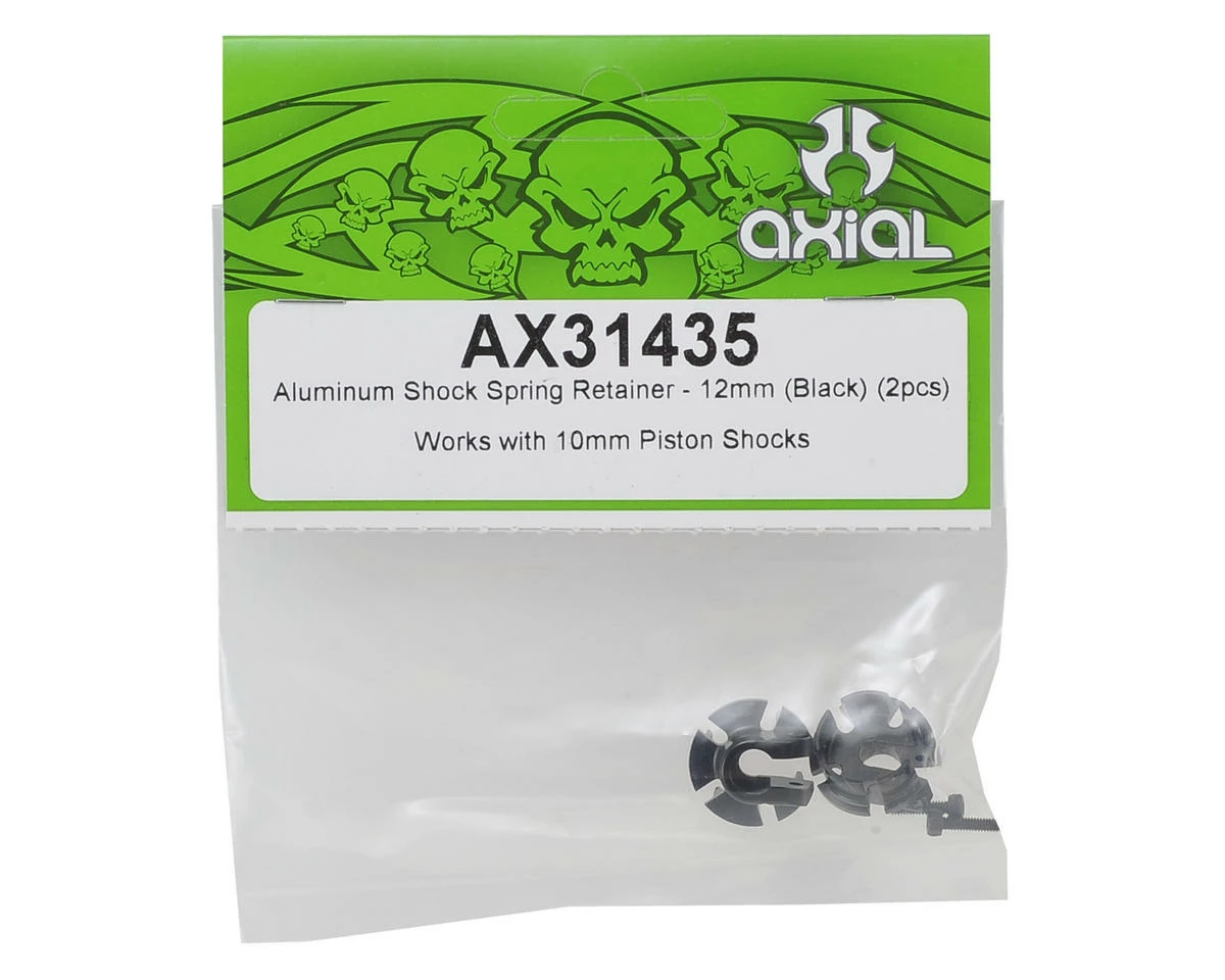 Axial 12mm Aluminum Shock Spring Retainer (Black) (2) 2 Axial 12mm Aluminum Shock Spring Retainer (Black) (2) - Image 2
