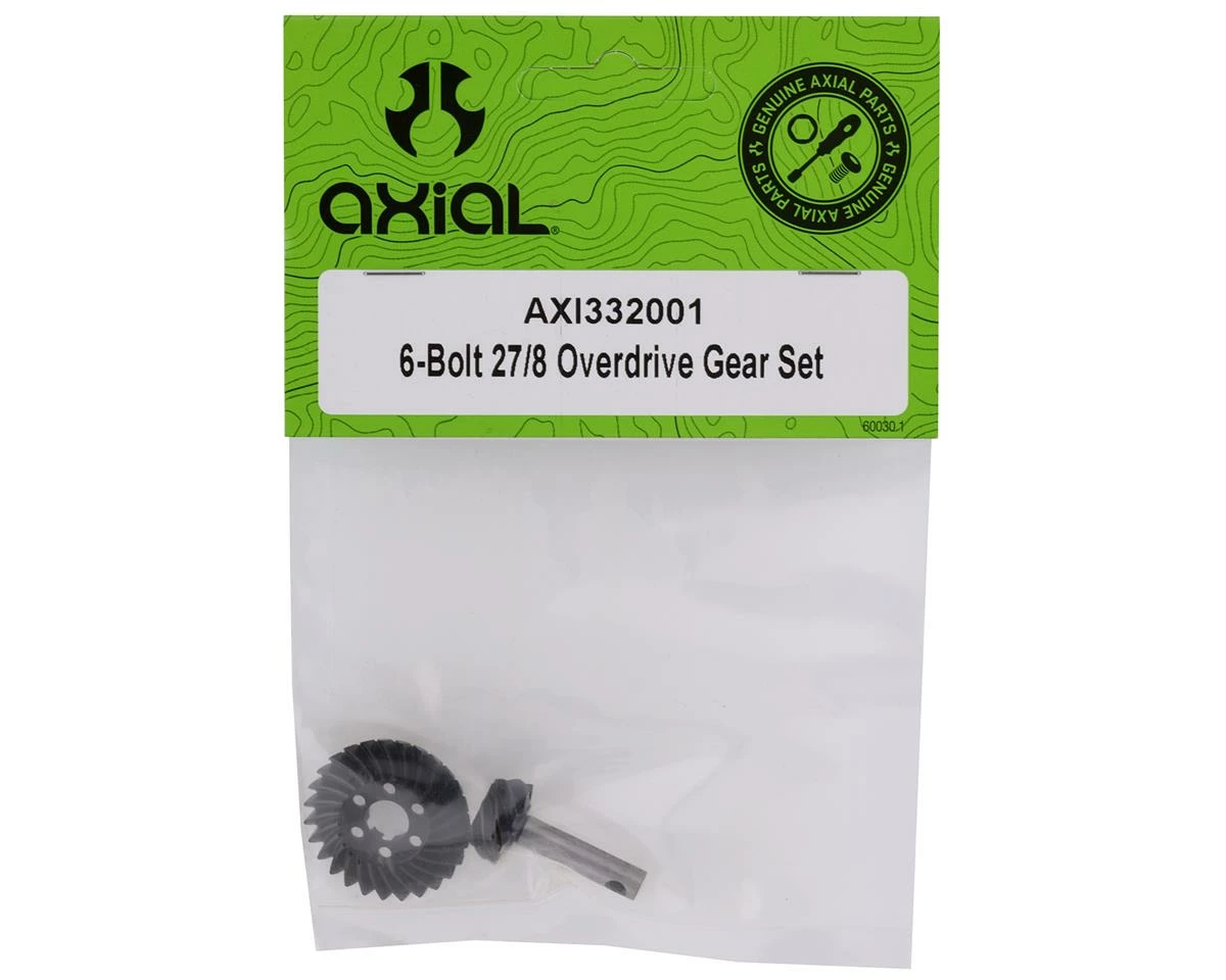 Axial 6-Bolt Overdrive Gear Set (27T/8T) 2 Axial 6-Bolt Overdrive Gear Set (27T/8T) - Image 2