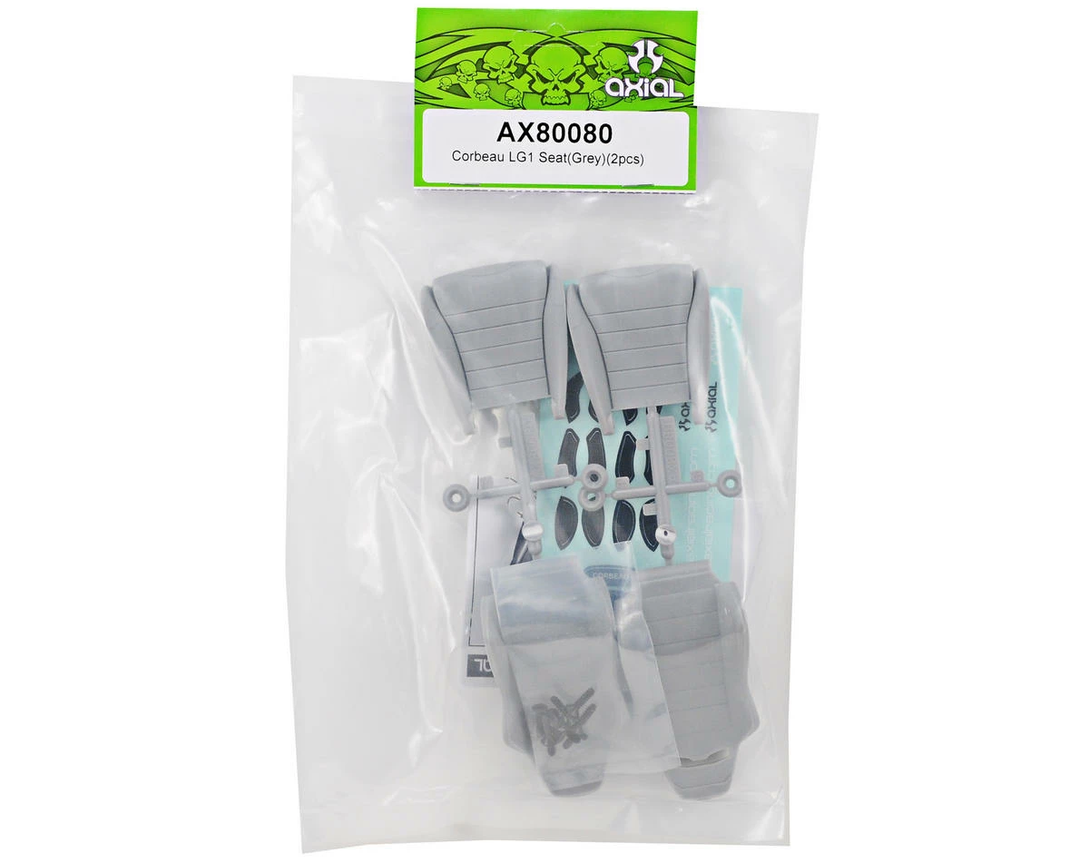 Axial Corbeau LG1 Seat Set (Grey) (2) 2 Axial Corbeau LG1 Seat Set (Grey) (2) - Image 2