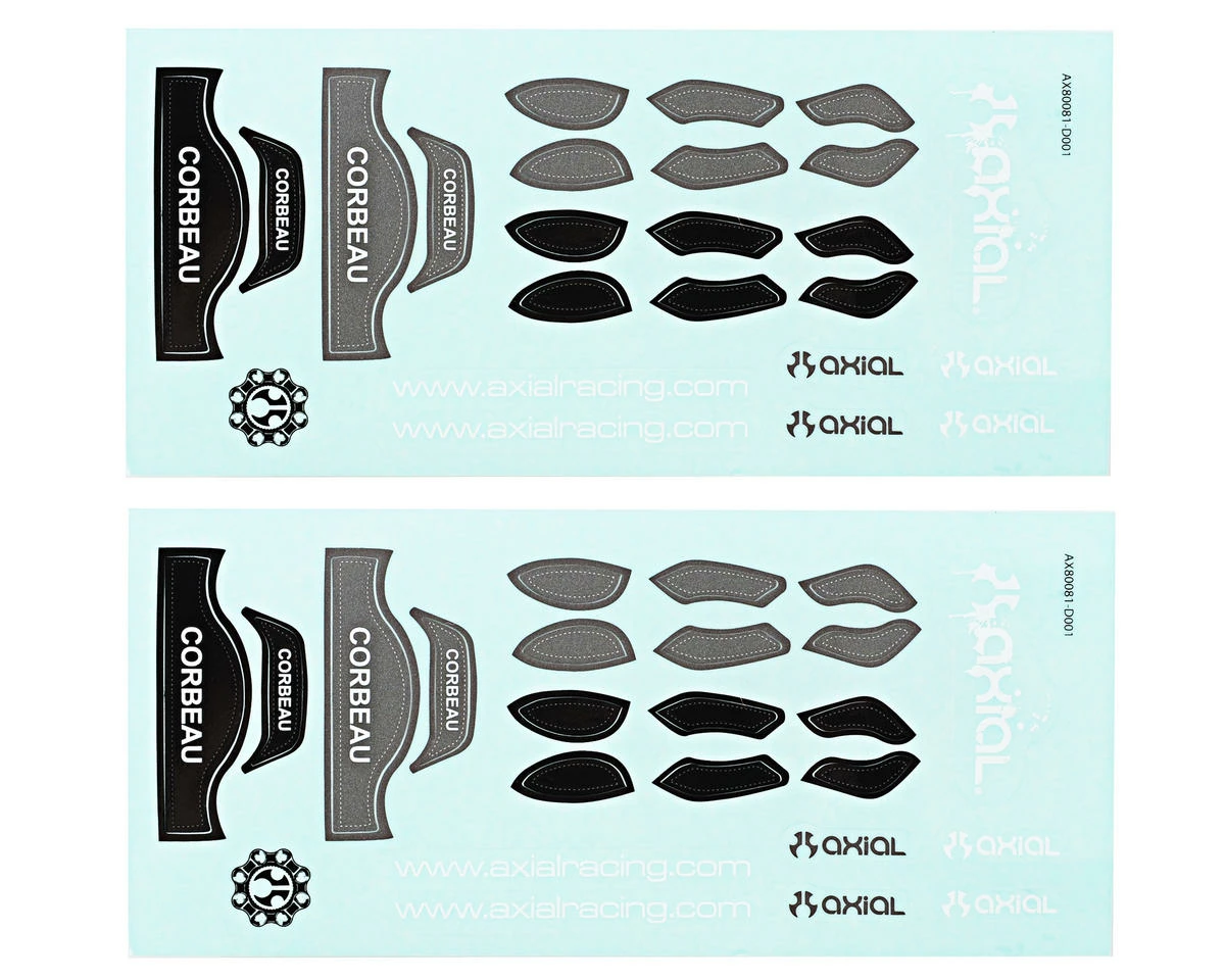 Axial Corbeau LG1 Seat Set (Black) (2) 2 Axial Corbeau LG1 Seat Set (Black) (2) - Image 2