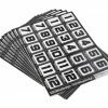 Bittydesign Race Number Decal Sheet (Large Pack - 10 Sheets)