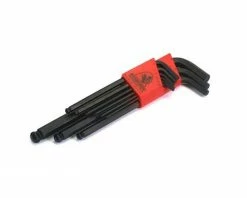 Bondhus Ball End L Hex Wrench Set of 9: 1.5,2,2.5,3,4,5,6,8,10mm