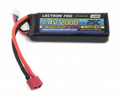 Common Sense RC Lectron Pro 2S 25C LiPo Battery w/T-Style (7.4V/2000mAh)