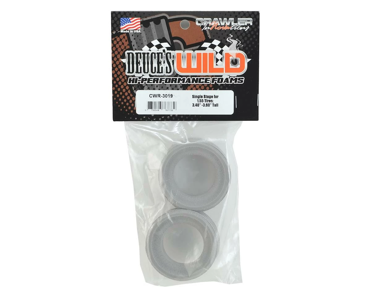 Crawler Innovations "Deuce's Wild" 1.55" Single Stage Closed Cell Foam (2) 3.40"- 3.60" Tire 2 Crawler Innovations "Deuce's Wild" 1.55" Single Stage Closed Cell Foam (2) 3.40"- 3.60" Tire - Image 2