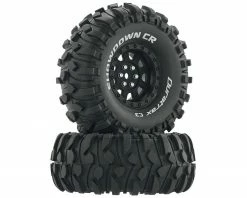 DuraTrax Showdown CR C3 Mounted 1.9" Crawler Tires (Black) (2)