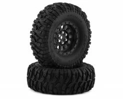 DuraTrax Class 1 Ascend CR Pre-Mounted 1.9" Tires (Black) (2) (C3) w/12mm Hex
