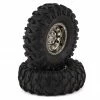 DuraTrax Class 1 Showdown CR 1.9" Pre-Mounted Tires (Black/Chrome) (2) (C3) w/12mm Hex