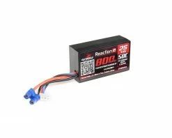 Dynamite Reaction 2S 50C Hard Case LiPo Battery w/EC2 Connector (7.4V/800mAh) -Rock Crawlers Sales Shop dynb825h2 2