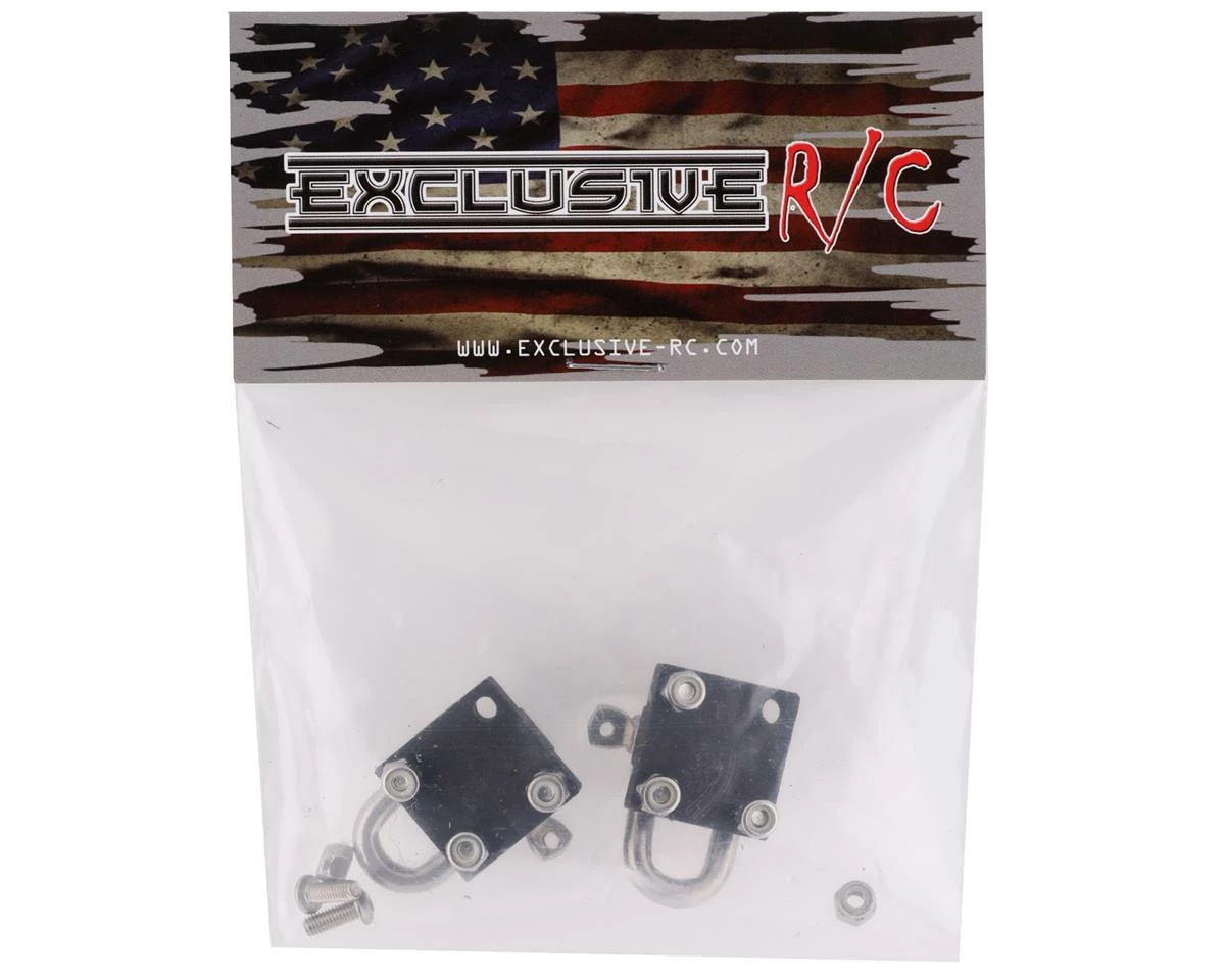 Exclusive RC SCX6 1/6 Scale D-Rings w/Mounts (2) (Miniature Scale Accessory) 2 Exclusive RC SCX6 1/6 Scale D-Rings w/Mounts (2) (Miniature Scale Accessory) - Image 2