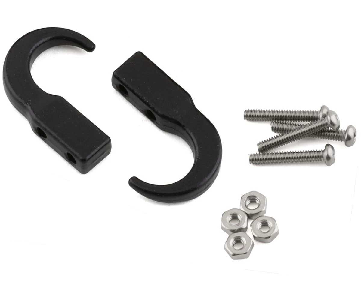 Exclusive RC SCX6 1/6 Scale Recovery Hooks (2) (Black) (Miniature Scale Accessory) 1 Exclusive RC SCX6 1/6 Scale Recovery Hooks (2) (Black) (Miniature Scale Accessory)