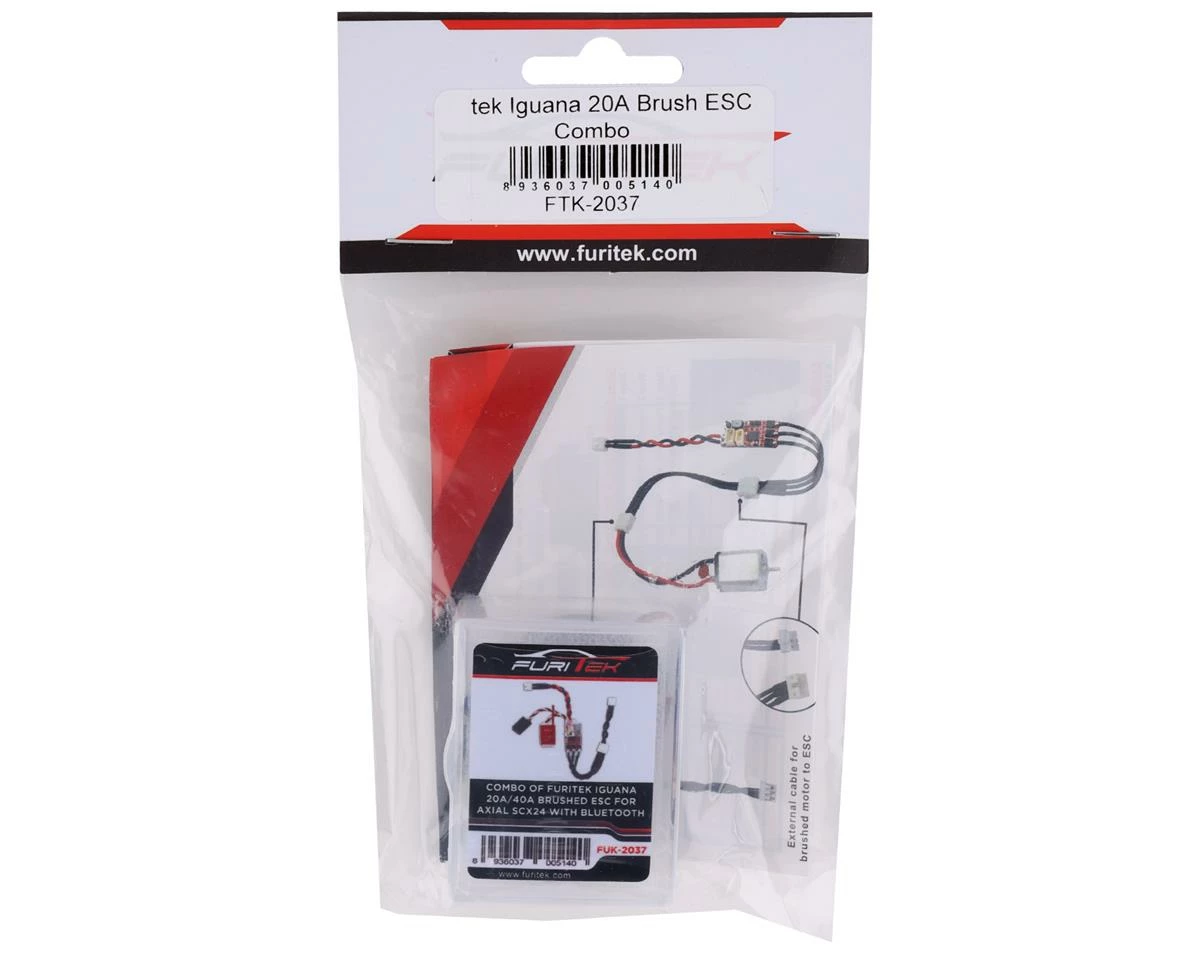 Furitek Iguana 20A Brushed ESC Combo w/Bluetooth Module 2 Furitek Iguana 20A Brushed ESC Combo w/Bluetooth Module - Image 2