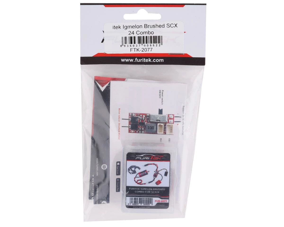 Furitek SCX24 Igmelon Brushed Motor/ESC Combo w/Motor Plate 2 Furitek SCX24 Igmelon Brushed Motor/ESC Combo w/Motor Plate - Image 2