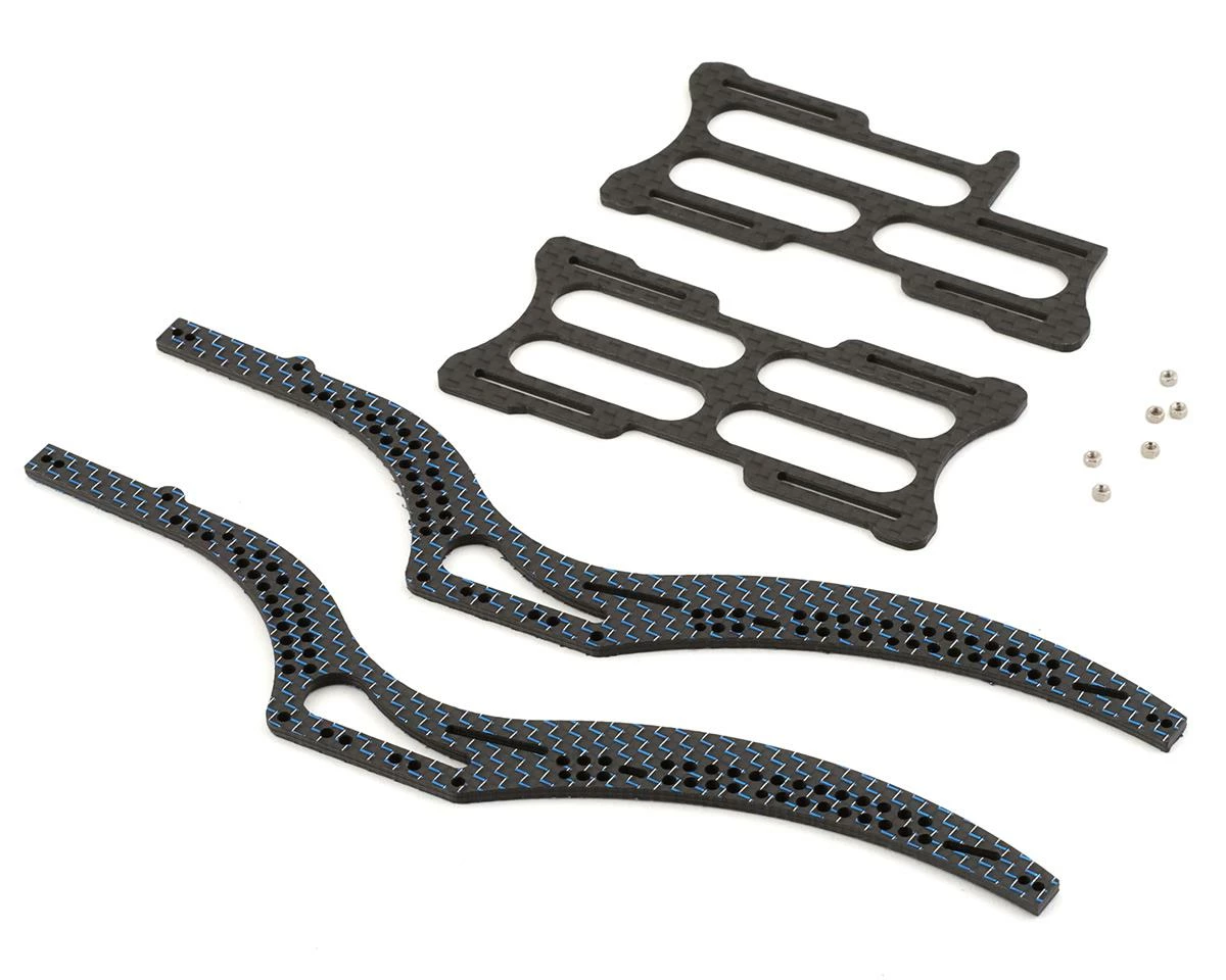 Furitek SCX24 Scythe Carbon Fiber Frame Rails (Blue) 1 Furitek SCX24 Scythe Carbon Fiber Frame Rails (Blue)