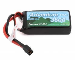 Gens Ace Adventure 3s LiHv Battery Pack 60C (11.4V/3600mAh) w/Universal Connector