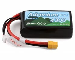Gens Ace 3s LiHV LiPo Battery 60C (11.4V/4300mAh) w/XT-60 Connector