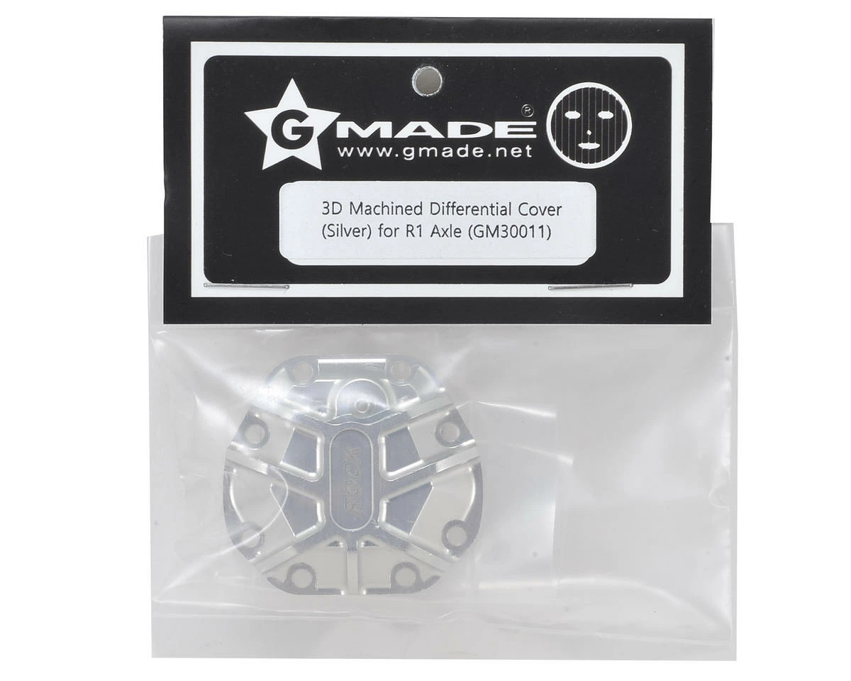 Gmade R1 3D Machined Differential Cover (Silver) 2 Gmade R1 3D Machined Differential Cover (Silver) - Image 2