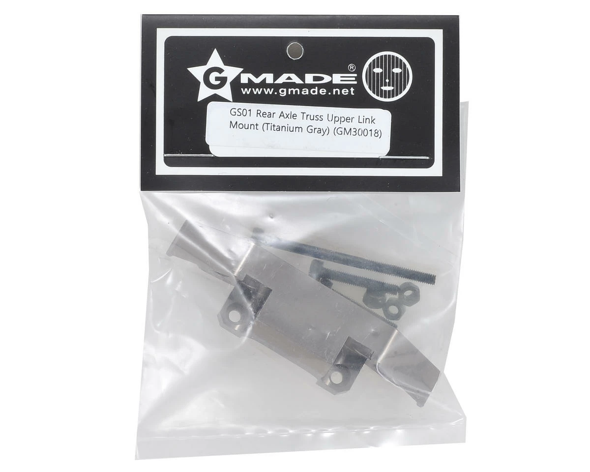 Gmade Komodo Aluminum Rear Axle Truss Upper Link Mount (Grey) 2 Gmade Komodo Aluminum Rear Axle Truss Upper Link Mount (Grey) - Image 2