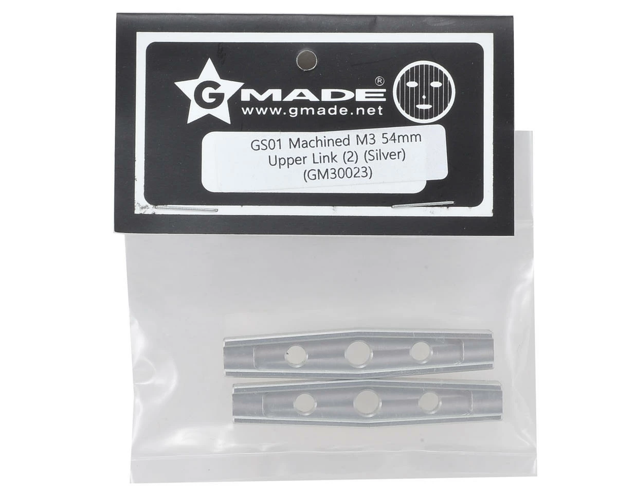 Gmade Komodo 54mm Machined Aluminum Upper Link (2) (Silver) 2 Gmade Komodo 54mm Machined Aluminum Upper Link (2) (Silver) - Image 2