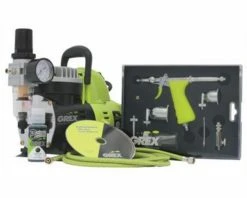 Grex Airbrush Grex GCK02 Airbrush Combo Kit with Tritium.TS3 Airbrush, AC1810-A Compressor