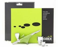 Grex Airbrush Genesis Ergonomic Dual Action Airbrush Top/Gravity Feed--Essential Set