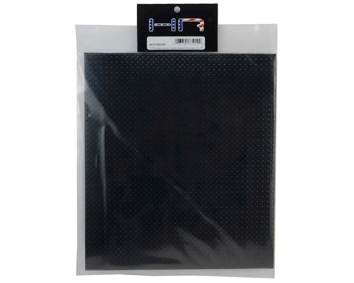 Hot Racing 1/10 Scale Aluminum Diamond Plate (Black) (2) (22x25cm) 2 Hot Racing 1/10 Scale Aluminum Diamond Plate (Black) (2) (22x25cm) - Image 2