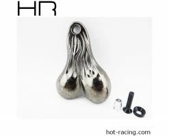 Hot Racing 3D Truck Danglers (Black Chrome)
