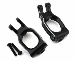 Hot Racing Losi Rock Rey Aluminum Front C Hubs (Black)