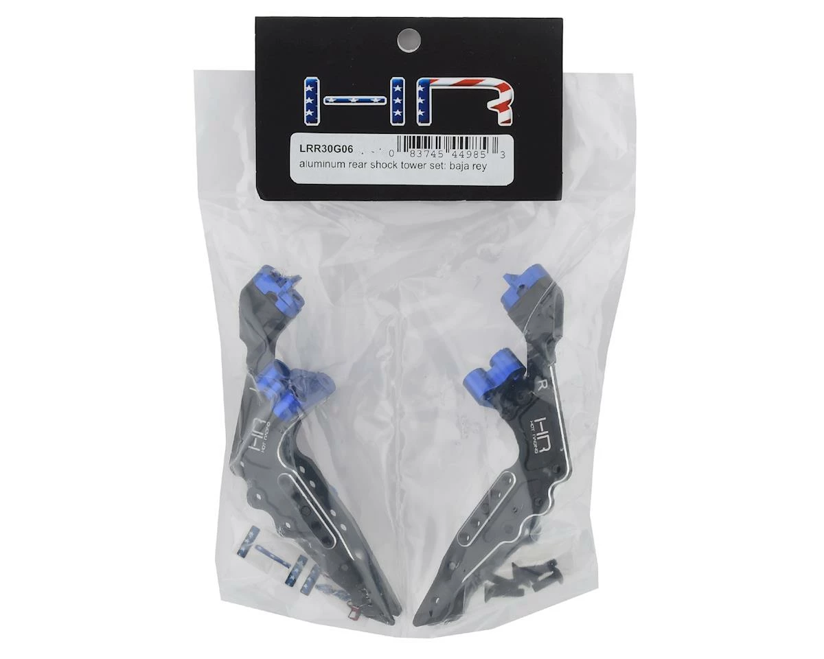 Hot Racing Losi Baja Rey/Rock Rey Aluminum Rear Shock Tower Set (Black) 2 Hot Racing Losi Baja Rey/Rock Rey Aluminum Rear Shock Tower Set (Black) - Image 2