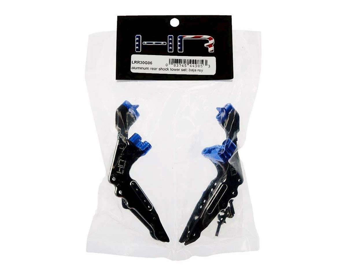Hot Racing Losi Baja Rey/Rock Rey Aluminum Rear Shock Tower Set (Black) 3 Hot Racing Losi Baja Rey/Rock Rey Aluminum Rear Shock Tower Set (Black) - Image 3