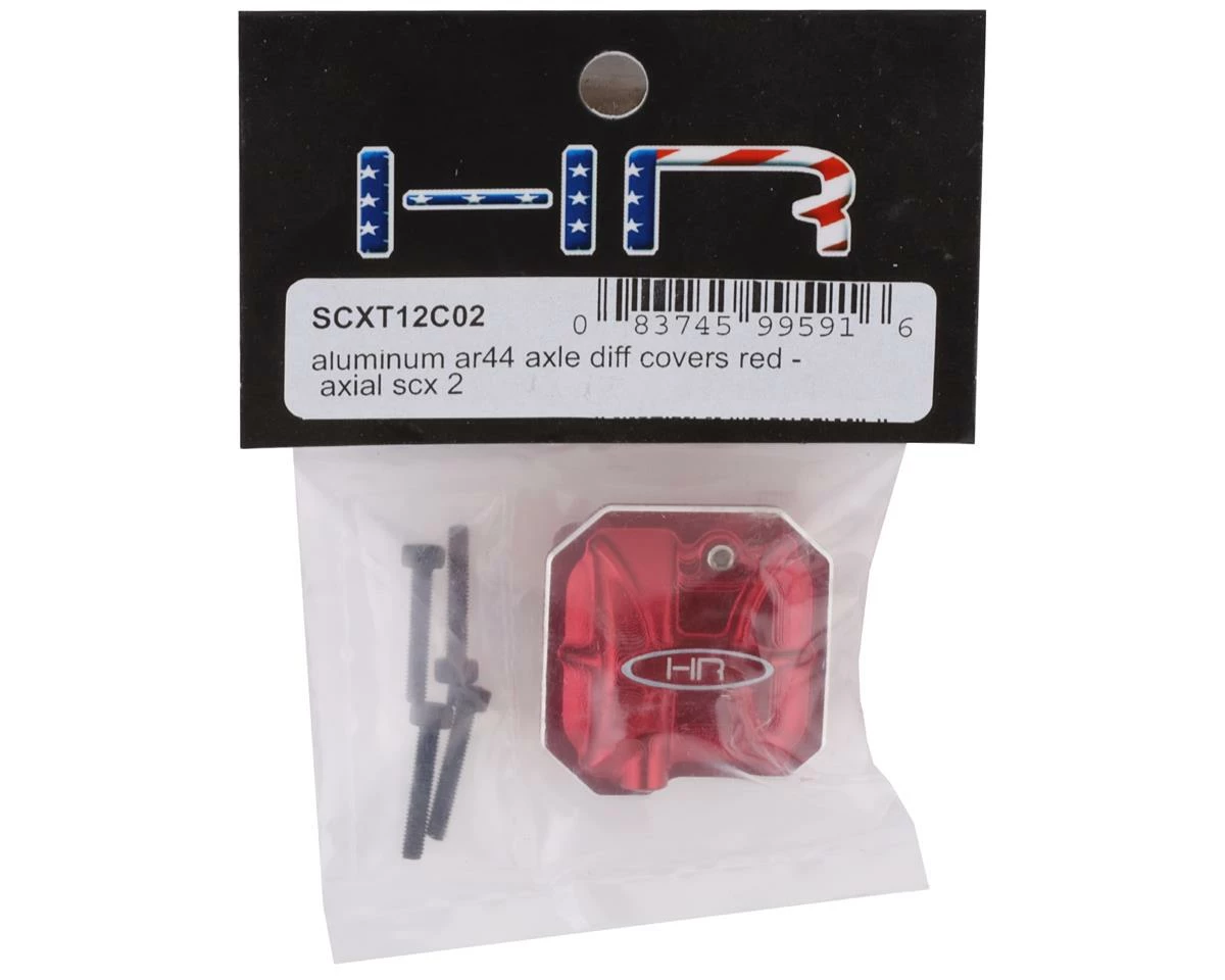 Hot Racing Axial SCX10 II Aluminum AR44 Axle Diff Cover (Red) 2 Hot Racing Axial SCX10 II Aluminum AR44 Axle Diff Cover (Red) - Image 2