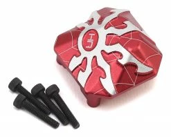 Hot Racing Axial SCX10 II Aluminum AR44 Axle Spider Diff Cover (Red)
