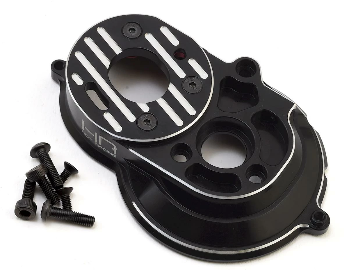 Hot Racing Axial SCX10 II Aluminum Motor Plate Mount (Black) 1 Hot Racing Axial SCX10 II Aluminum Motor Plate Mount (Black)