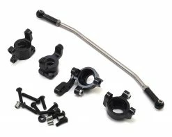 Hot Racing Axial SCX10 II Aluminum C-Hub & Knuckle Set (Black)