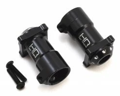 Hot Racing Axial SCX10 II Aluminum AR44 Straight Axle Adapters (Black)