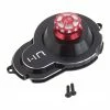 Hot Racing Axial SCX10 II Aluminum Transmission Spur Gear Cover (Black) (AXI90046/AXI90075 Kit Only)