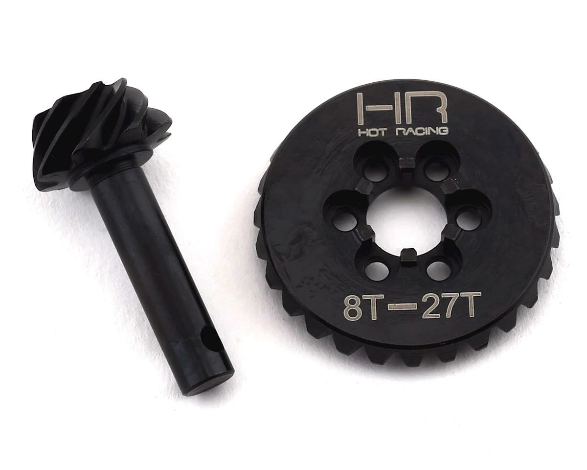 Hot Racing SCX10 II AR44 HD Steel Overdrive 6-Bolt Bevel Gear Set (27T/8T) 1 Hot Racing SCX10 II AR44 HD Steel Overdrive 6-Bolt Bevel Gear Set (27T/8T)
