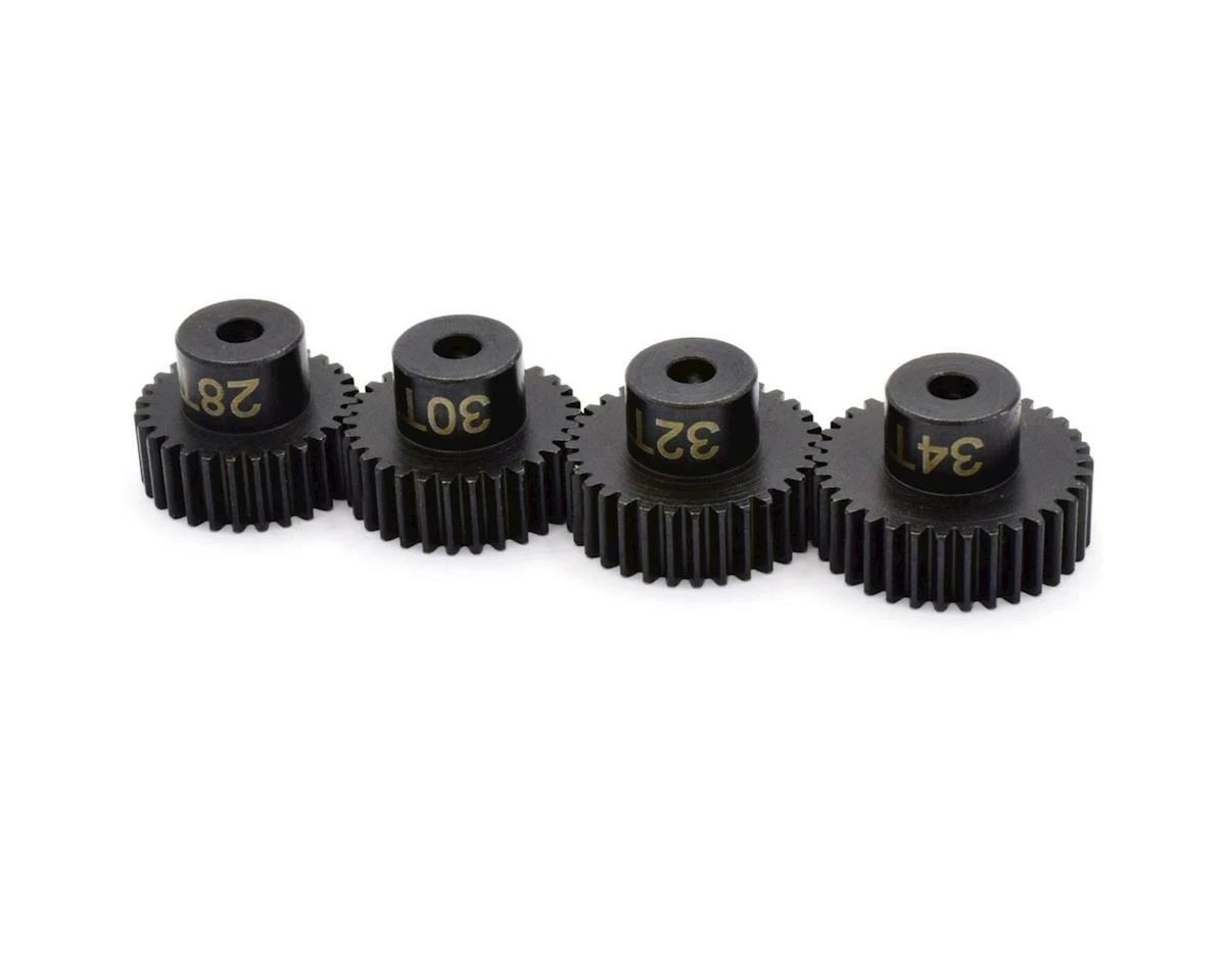 Hot Racing Light Weight Speed Tune Pinion Gear Set (28, 30, 32, 34T) (3.17mm Bore) 1 Hot Racing Light Weight Speed Tune Pinion Gear Set (28, 30, 32, 34T) (3.17mm Bore)