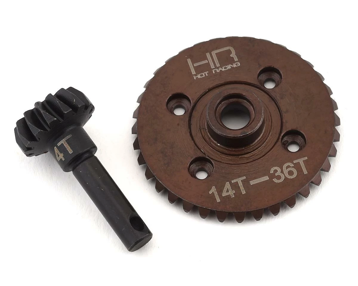 Hot Racing HD Spiral Cut Bevel Gear Set (36T/14T) (AX10) 1 Hot Racing HD Spiral Cut Bevel Gear Set (36T/14T) (AX10)