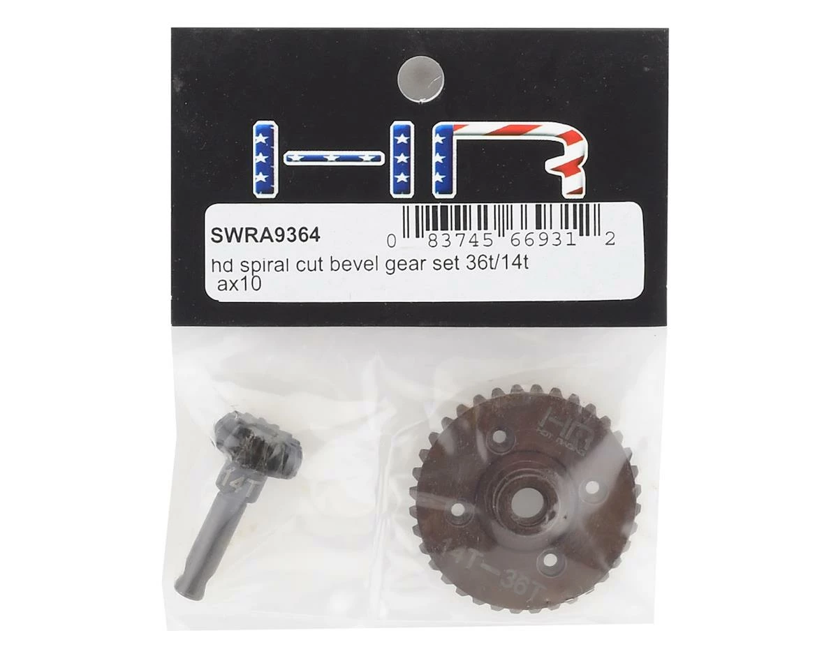 Hot Racing HD Spiral Cut Bevel Gear Set (36T/14T) (AX10) 2 Hot Racing HD Spiral Cut Bevel Gear Set (36T/14T) (AX10) - Image 2